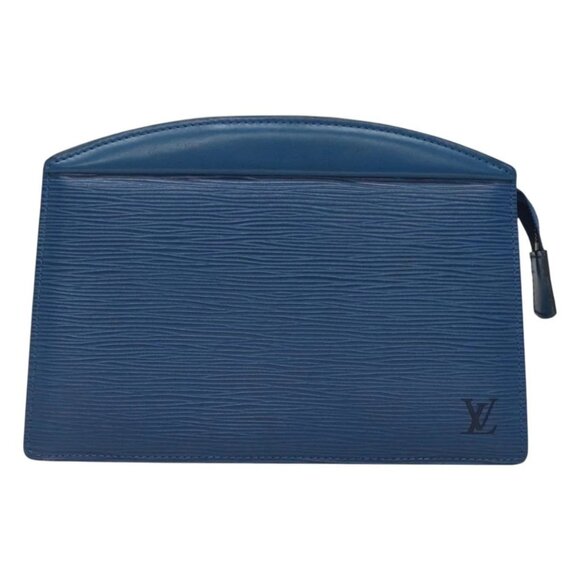 LOUIS VUITTON Epi Trousse Crete Pouch Blue M48405 LV Auth 126015 - Picture 2 of 16